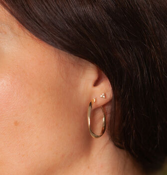 Boho Gold Flo Large Earrings, 3 of 3