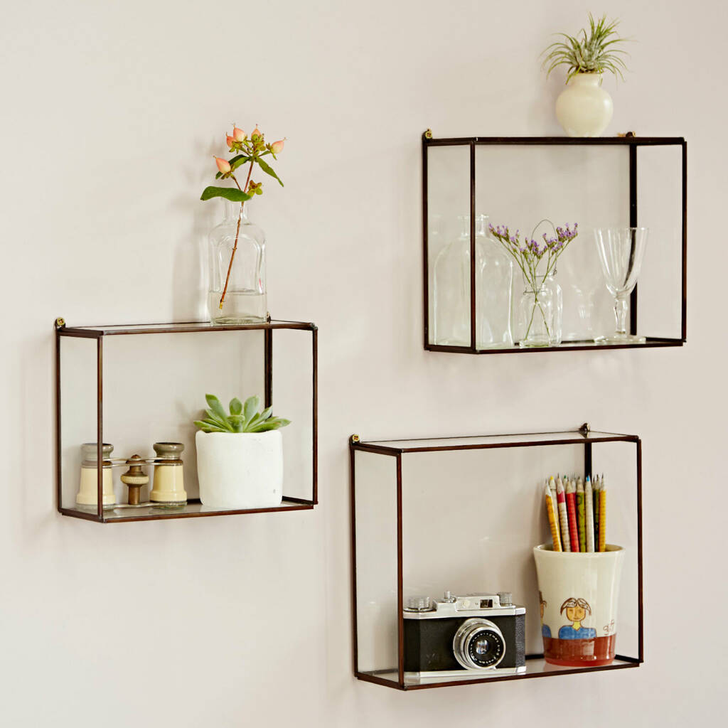 Paper High Recycled Glass Hanging Box Shelf