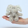 Elephant Mini Soft Toy, Suitable From Birth, Gift Boxed, thumbnail 3 of 5