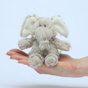 Elephant Mini Soft Toy, Suitable From Birth, Gift Boxed, 3 of 5