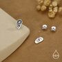 Sterling Silver Ear Stud Earrings, thumbnail 4 of 12