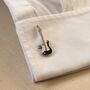 Electric Guitar Silver Cufflinks Gift For Musicians 316 L Stainless Steel Rock Accessory, thumbnail 6 of 6
