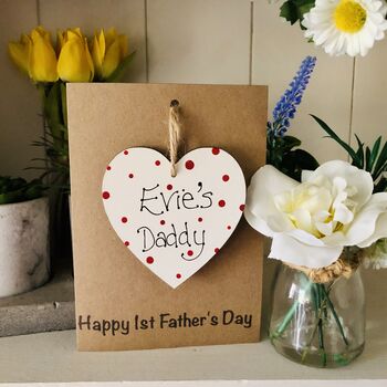 Personalised First Father's Day Name Keepsake Card, 2 of 4