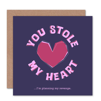 Funny Stolen Heart Valentines Love Card, 2 of 2