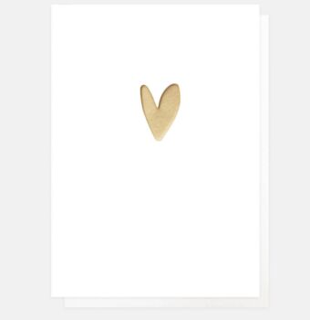 Gold Embossed Heart Gift Wrap, 2 of 2