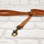 Waterproof Dog Collar And Lead Set Light Brown, thumbnail 3 of 3