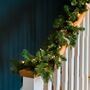 Christmas Garland With Lights, thumbnail 2 of 2