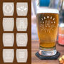 Personalised Craft Beer Pint Glass W/ Coaster For Men, thumbnail 1 of 12