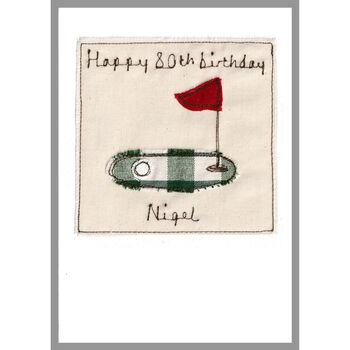 Personalised Golf Card For Birthday Or Retirement, 9 of 12