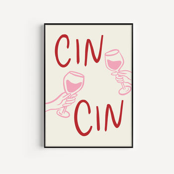 Cin Cin Illustrated Art Prints, 3 of 6