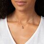 Silver Plated Pear Crystal Charms Necklace, thumbnail 1 of 3