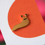 Slug Enamel Pin Badge, thumbnail 7 of 12