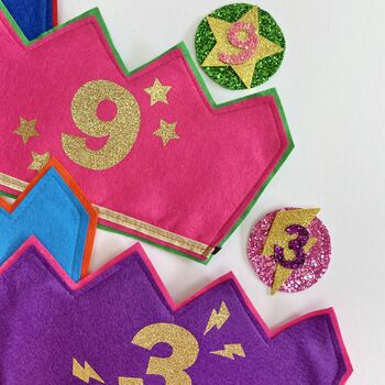 Choose Age Felt Birthday Crown For Kids And Adults, 6 of 12