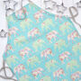 Personalised Elephant Linen Apron, thumbnail 3 of 10