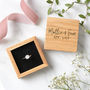 Wedding Wooden Ring Box, thumbnail 1 of 7