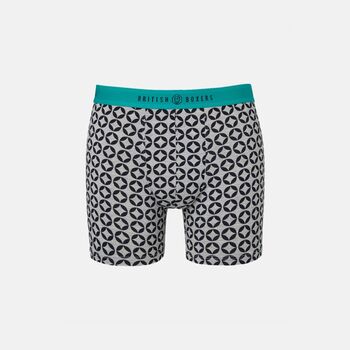 Men's 'Minimalist Geometric' Four Pack Bamboo Trunks, 2 of 12