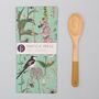 Longtail And Foxglove Floral And Bird Tea Towel, thumbnail 6 of 8