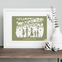 Family Print Or Papercut In Mount, thumbnail 2 of 12