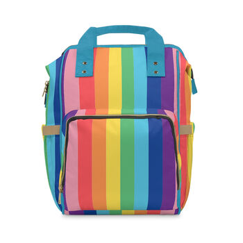 Rainbow Chunk Nappy Backpack Bag, 6 of 8