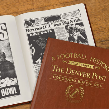 Colorado Buffaloes College Football Personalised Gift Newspaper History Book, 6 of 12