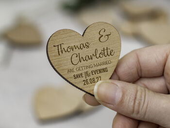Save The Date Personalised Fridge Magnet Wedding Invite, 11 of 12