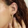 Pastel Jewelled Wiggle Hoop Earrings, thumbnail 8 of 12