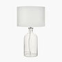 Clear Bubble Glass Table Lamp With Shade, thumbnail 4 of 8