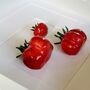 Kitchen Ceramic Wall Art: Three Red Tomatoes, thumbnail 4 of 6