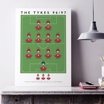 Barnsley The Tykes 96/97 Poster, 3 of 8