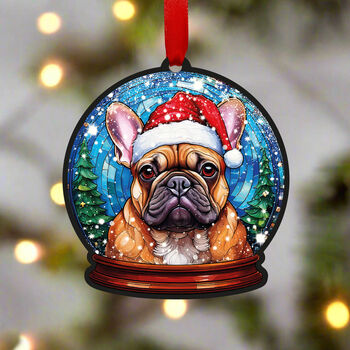 French Bulldog Dog Tree Decoration, 4 of 6