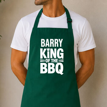 Personalised King Of The BBQ Apron, 4 of 7