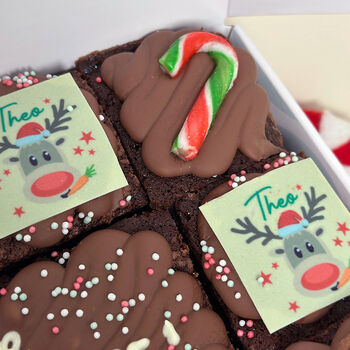 Personalised Rudolph Brownie Box, 4 of 4
