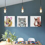 Inky Snow Leopard Canvas Gallery Print, thumbnail 6 of 9