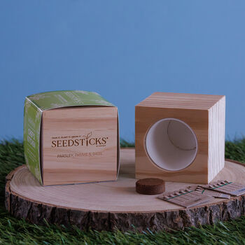 Personalised Basil Desktop Cube Garden, 2 of 6