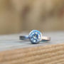 1ct Moissanite Solitaire Ring, thumbnail 2 of 4