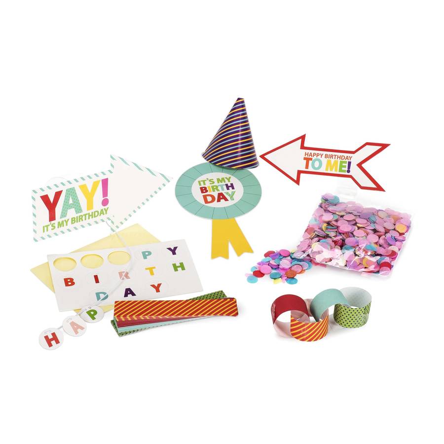 happy birthday  desktop party  pack  by postbox party  