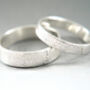 Recycled Silver Fingerprint Ring, thumbnail 2 of 6