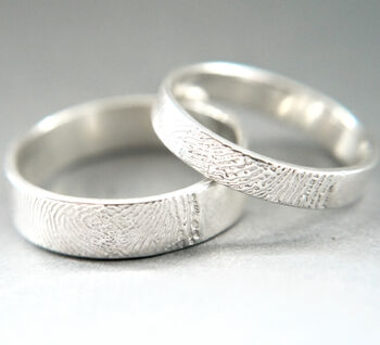 Recycled Silver Fingerprint Ring, 2 of 6