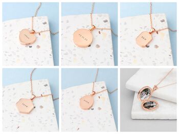 Personalised Rose Gold Plated Locket, 2 of 12