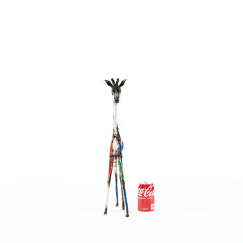 Colourful Giraffe Metal Sculpture, 3 of 12