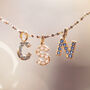 Personalised Family Birthstone Initial Charm Necklace, thumbnail 8 of 8