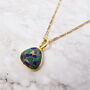18k Gold Vermeil Plated Azurite And Malachite Necklace, thumbnail 1 of 8