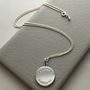 Latitude And Longitude Necklace In Sterling Silver, thumbnail 1 of 4
