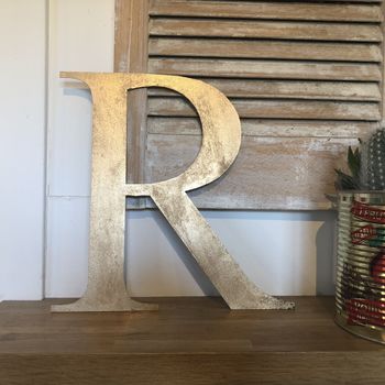 Gold Metal Letters Personalised Signs House Decorations, 11 of 11