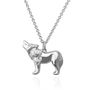 Personalised Wolf Necklace, thumbnail 5 of 9