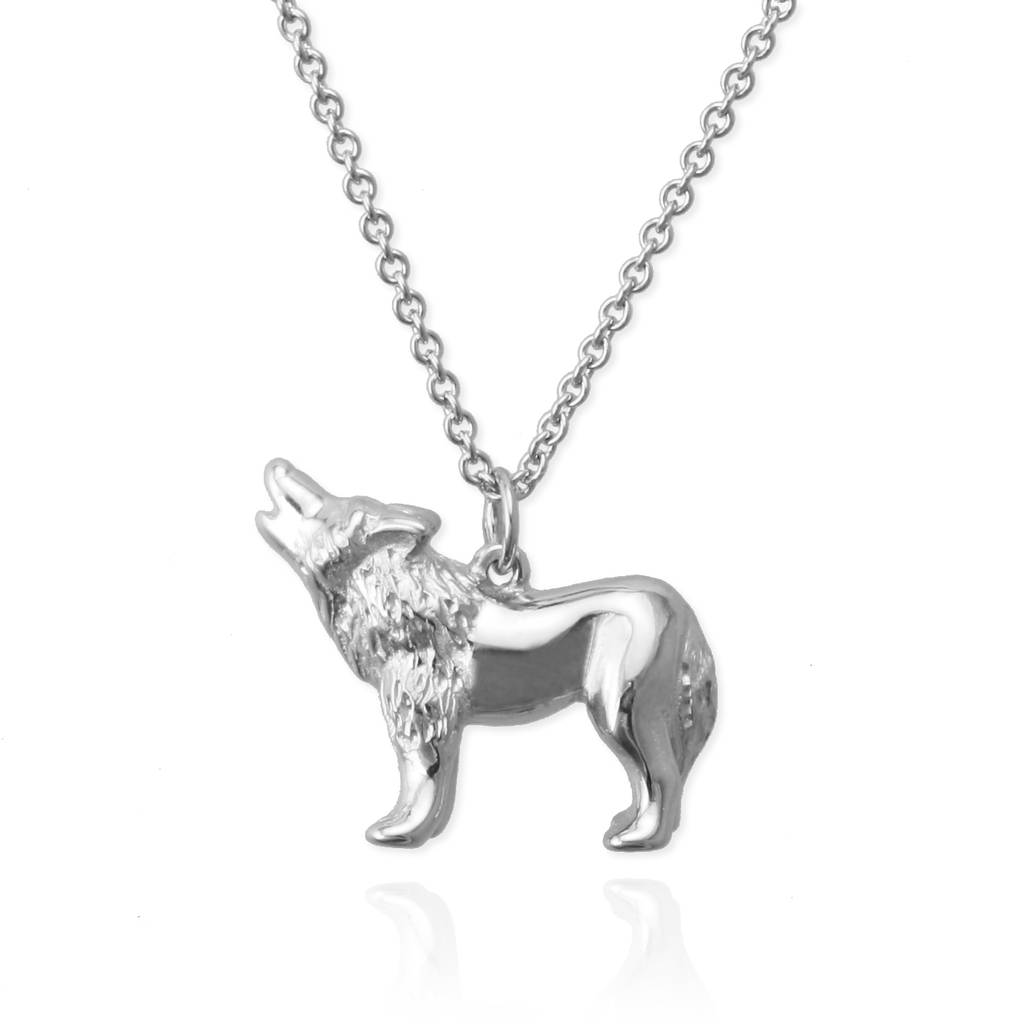 Personalised Wolf Necklace By Jana Reinhardt | notonthehighstreet.com