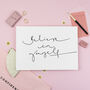 'Believe In Yourself' Motivational Wall Art Print, thumbnail 3 of 3