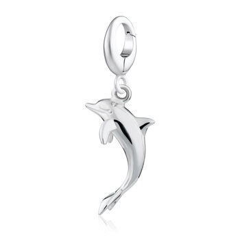 Children's Sterling Silver Dolphin Charm Necklace, 5 of 8