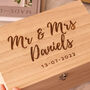 Personalised Mr And Mrs Keepsake Box Gift, thumbnail 3 of 4