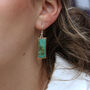 Emerald Reef Drop Earrings, thumbnail 1 of 6
